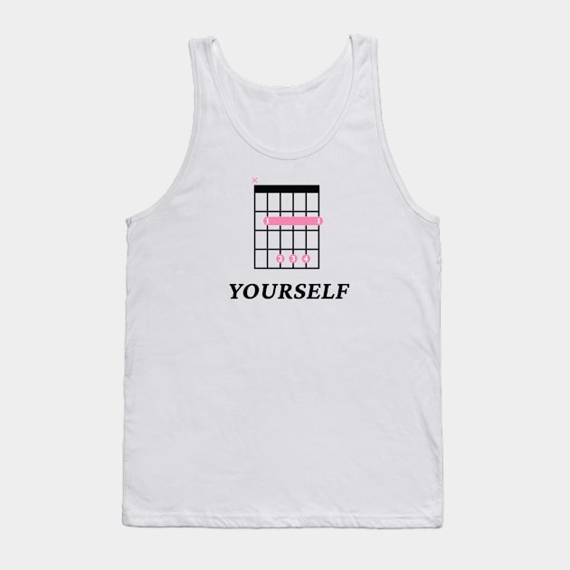 B Yourself B Guitar Chord Tab Light Theme Tank Top by nightsworthy